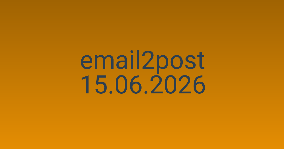 Email2Post - полностью независимый движок на чистом php для блога